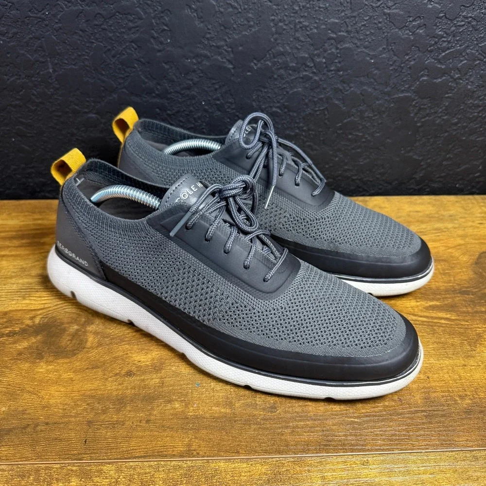 Cole Haan Zerogrand Omni C35373 Grey Knit Oxford Sneakers Mens 10M